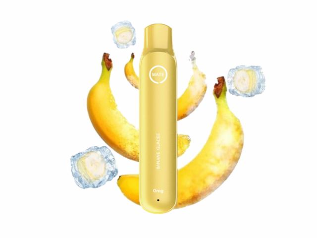 Lot de 10 E-cigarettes jetables Puff Flawoor Mate - Saveur Banane Glacée - Sans Nicotine