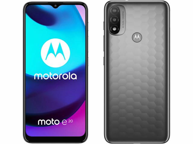 Motorola XT2155-6 Moto E20 Double SIM 32GB 2GB RAM - Gris Minéral