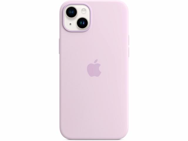 Coque en silicone avec MagSafe pour iPhone 14 Plus - Lilas