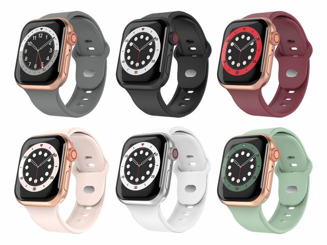 Pack de 6 bracelets en TPU pour Apple Watch 38/40/41mm - Gamme Casual