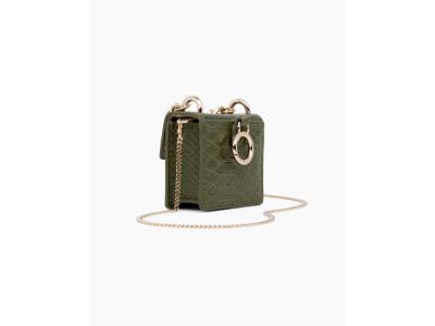 Mini sac IDEAL OF SWEDEN pour AirPods - Modèle Cleo - Green Snake