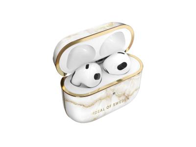 Coque IDEAL OF SWEDEN pour AirPods 3 - Modèle Golden Pearl Marble