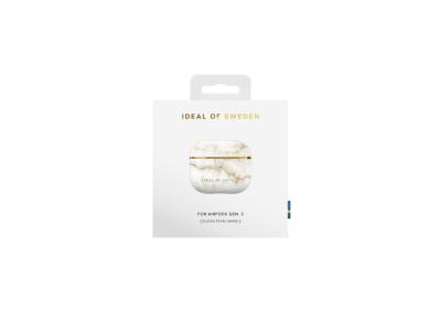 Coque IDEAL OF SWEDEN pour AirPods 3 - Modèle Golden Pearl Marble