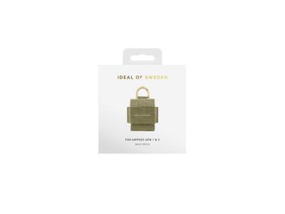 Mini sac IDEAL OF SWEDEN pour AirPods 1 et 2 - Modèle Flo - Sage Croco