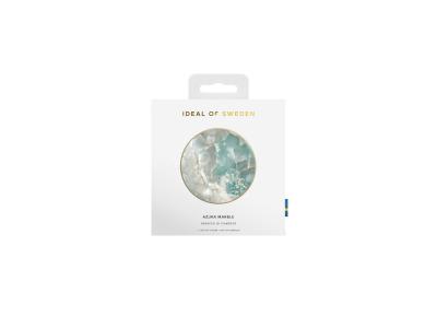 Chargeur Qi IDEAL OF SWEDEN sans fil - Modèle Sparkle Azura Marble