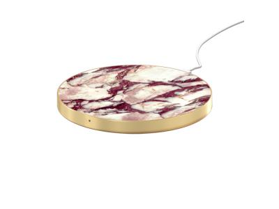 Chargeur Qi IDEAL OF SWEDEN sans fil - Modèle Calacatta Ruby Marble