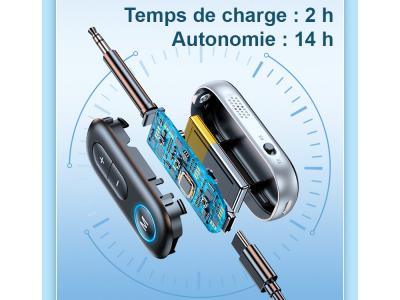 Module Bluetooth 5.3 jack 3,5 mm avec adaptateur en vol