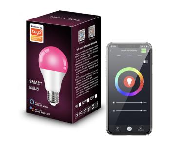 Ampoule LED 9 W E27 RGB+W Bluetooth et Wifi - Compatible Tuya, Alexa et Google Assistant
