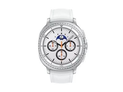 Samsung Galaxy Watch 8 Classic 46 mm Bluetooth - Argent (Bracelet Blanc)