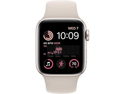 Apple Watch SE 2nd Génération - 44 mm  - GPS - Lumière stellaire (M/L)