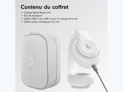 Casque sans fil Beats Studio Pro - Blanc Mat