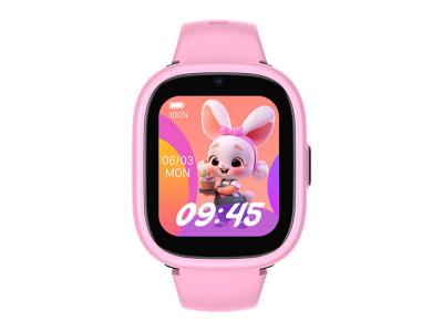Montre connectée enfant 4G GPS LAGENIO - Coloris Rose avec bracelet violet