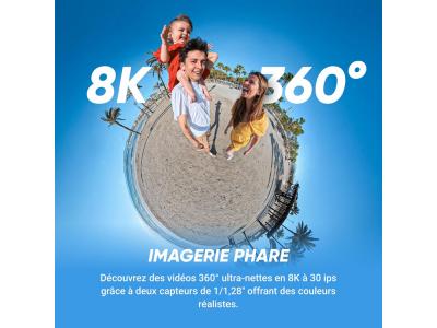 Caméra Insta360 X5 - Noir Minuit