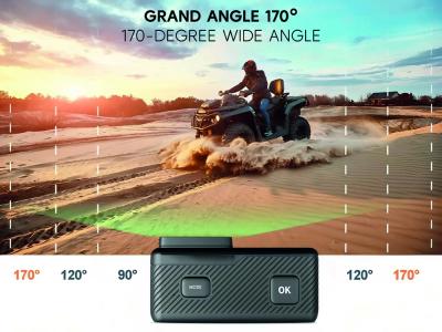 Caméra sport 1080P avec accessoires et caisson étanche - Modèle Apha - Coloris Noir