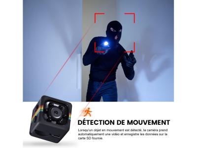 Mini caméra espion 1080p Wifi - Modèle Cubix