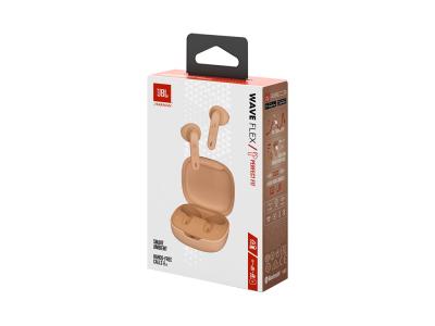 Écouteurs intra-auriculaires sans fil True Wireless JBL Wave Flex - Beige