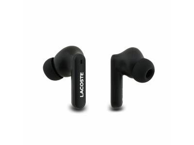 Écouteurs Bluetooth 5.4 ANC Lacoste Petit Piqué - Noir