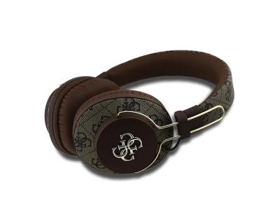 Casque Bluetooth 5.3 ENC Guess 4G Metal - Marron