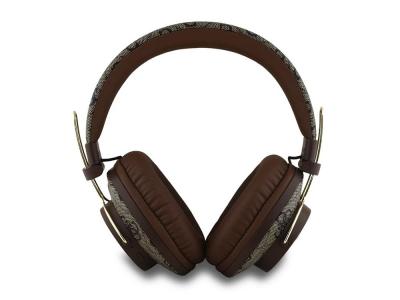 Casque Bluetooth 5.3 ENC Guess 4G Metal - Marron