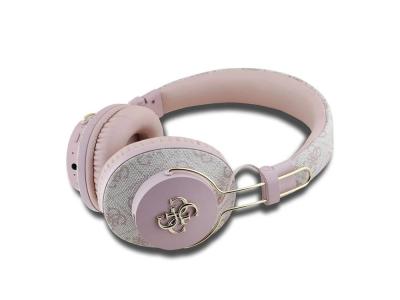 Casque Bluetooth 5.3 ENC Guess 4G Metal - Rose