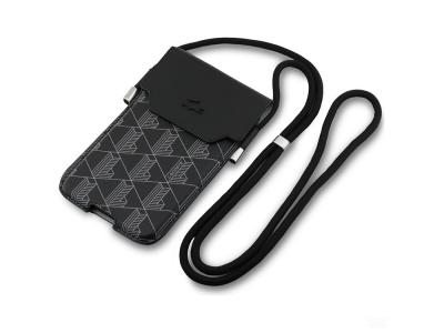 Sacoche bandoulière Lacoste - Modèle Blend Monogram - Noire