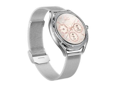 Montre connectée EKO-Diamond - Coloris Argent (Bracelet milanais en acier inoxydable)