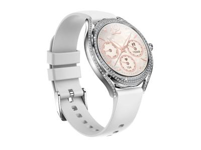 Montre connectée EKO-Diamond - Coloris Blanc (Bracelet en silicone)