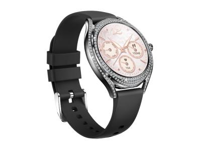 Montre connectée EKO-Diamond - Coloris Noir (Bracelet en silicone)